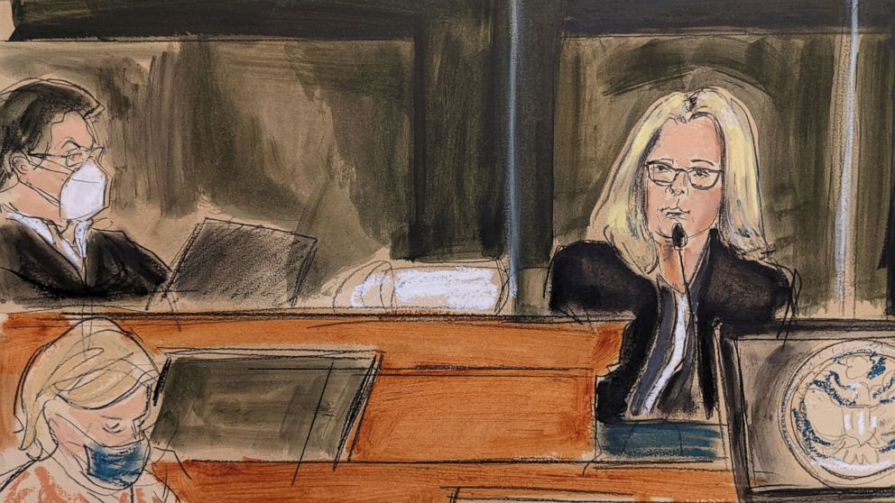 One Jeffrey Epstein ex testifies in defense of another