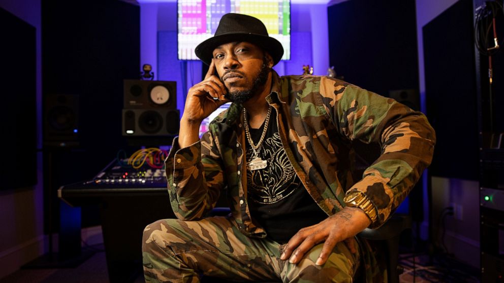 FILE - Rapper Mystikal poses for a portrait in Baton Rouge, La., Jan. 22, 2021. Mystikal was jailed in Louisiana on Monday, Aug. 1, 2022, accused of rape more than a year after prosecutors dropped charges that had kept him jailed for 18 months in ano
