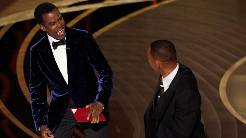 Will Smith confronts Chris Rock, then wins best actor Oscar