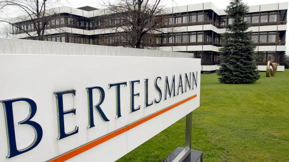 FILE - This March 13, 2003 file photo shows an outside view of the German media giant Bertelsmann in Guetersloh, Germany. U.S. regulators are suing to block a $2.2 billion book publishing deal that would have reshaped the industry, saying consolidati