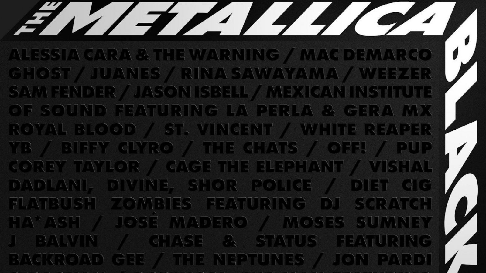 An All You Can Eat Metallica Buffet Of Black Album Covers Abc News