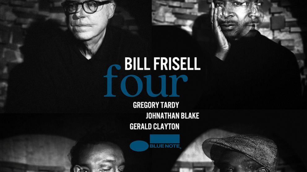 This cover image released by Blue Note shows “Four,” Bill Frisell's new jazz quartet album. (Blue Note via AP)
