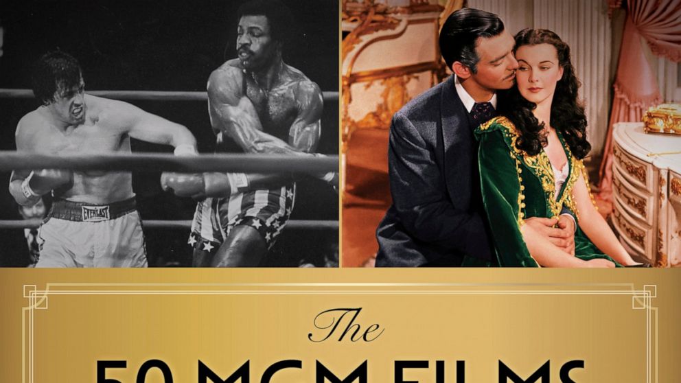 This cover image released by Lyons Press shows "The 50 MGM Films that Transformed Hollywood: Triumphs, Blockbusters and Fiascos" by Steven Bingen. (Lyons Press via AP)