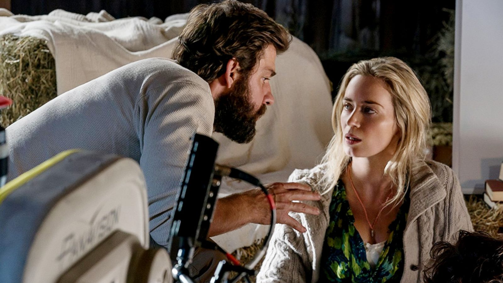 PHOTO: John Krasinski and Emily Blunt in the movie "A Quiet Place."