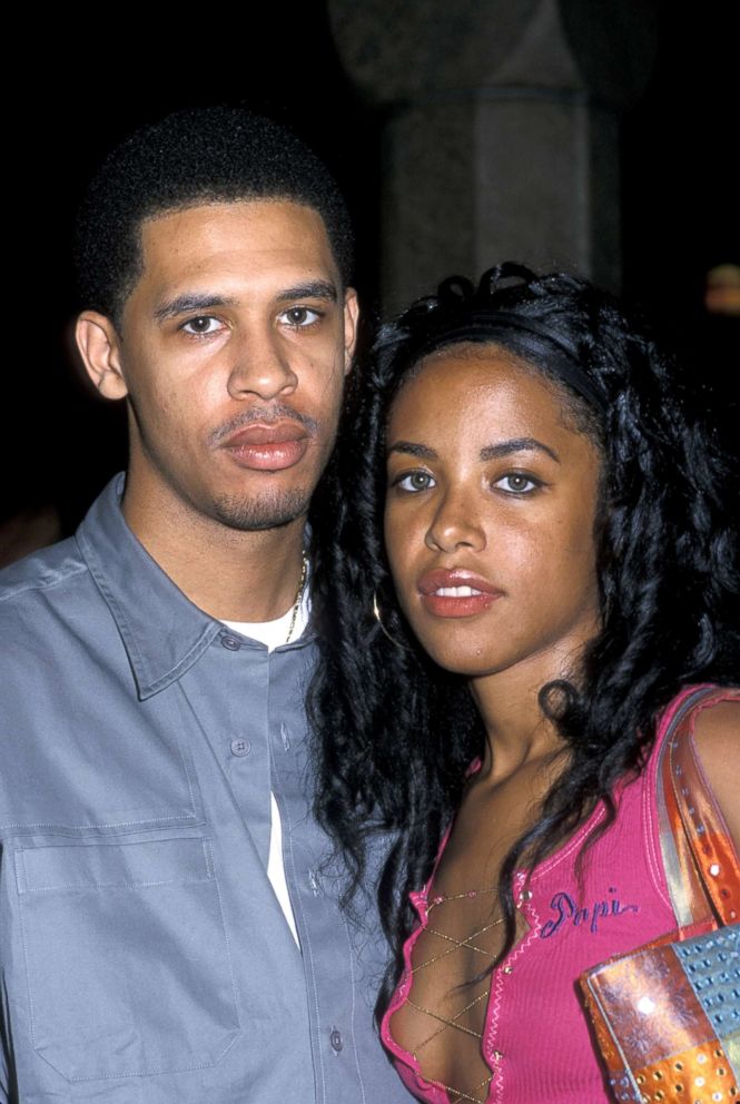 PHOTO: Aaliyah and her brother Rashad Haughton at the Urbanworld Film Festival Launch Party on Aug. 3, 2000.