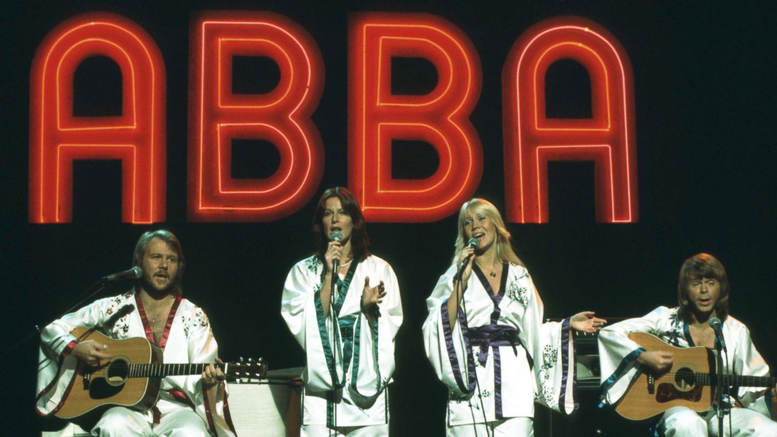 PHOTO: Swedish pop group ABBA performing live in this undated photo.