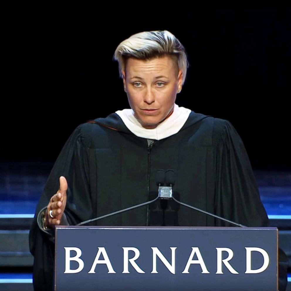 VIDEO: Abby Wambach's commencement message to women: 'We are the wolves'