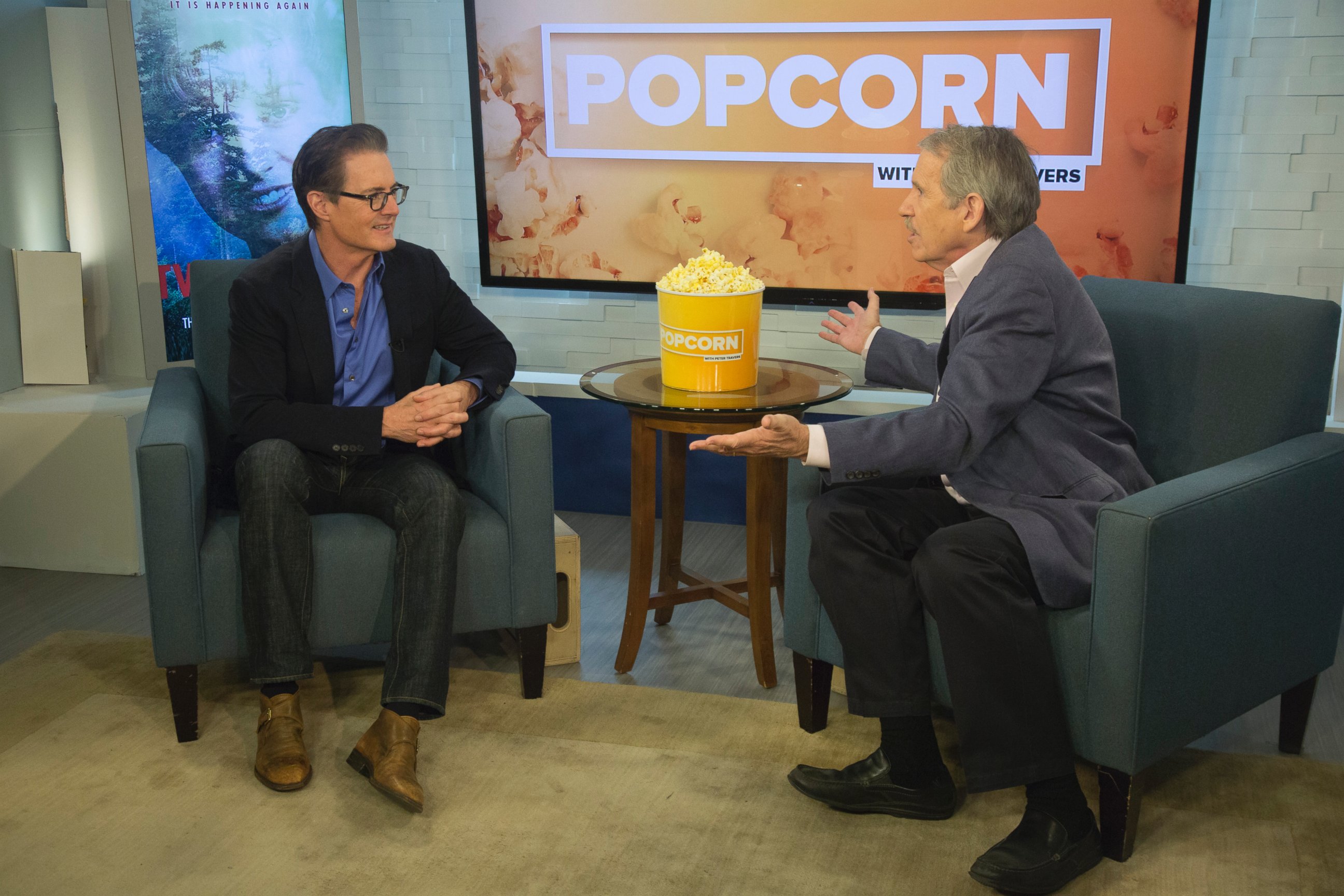 PHOTO: Kyle MacLachlan at ABC News studios in New York City, on "Popcorn with Peter Travers," May 17, 2017.