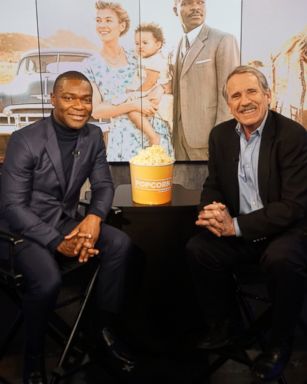 PHOTO: David Oyelowo and Peter Travers at the ABC Studios in New York, Feb. 6, 2017.