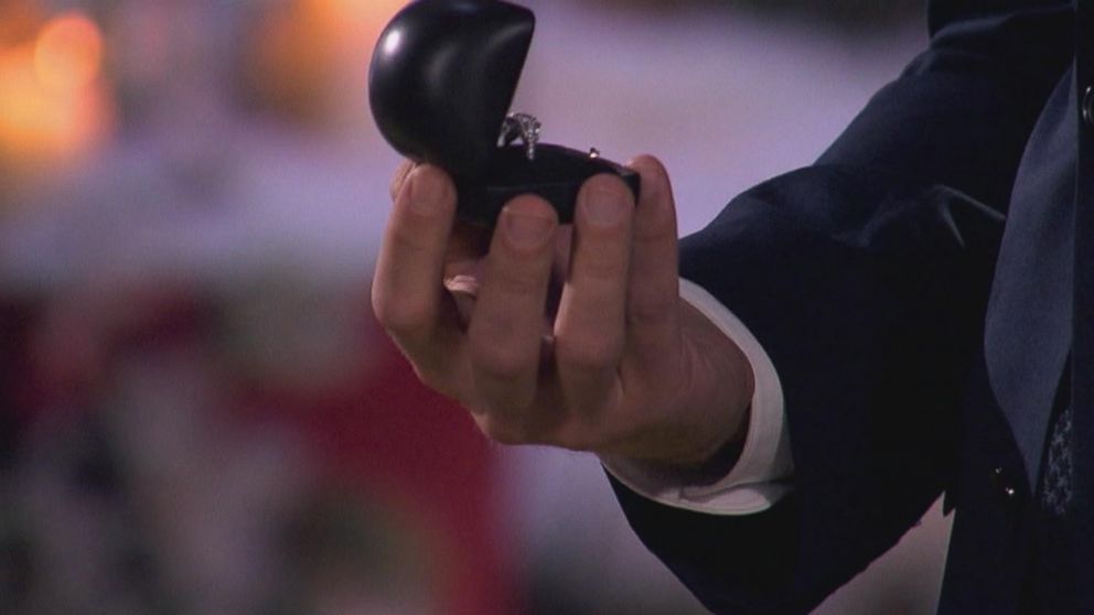 PHOTO: Nick Viall holds a ring in this clip from "The Bachelor." 