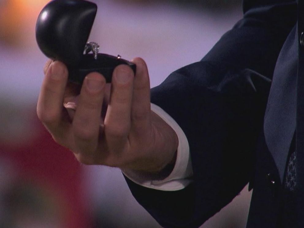 PHOTO: Nick Viall holds a ring in this clip from The Bachelor.