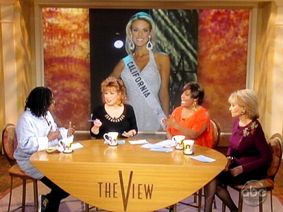 VIDEO: The View talks about Miss California Carrie Prejean.