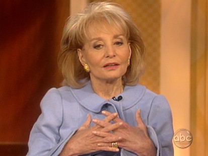 Picture of Barbara Walters on The View.