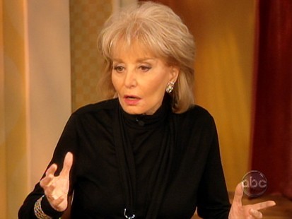 Picture of Barbara Walters on The View.