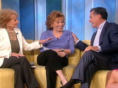VIDEO: Joy Behar refers to Mitt Romeny as hunky during a chat about politics.