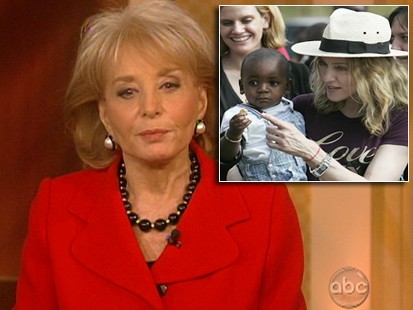 VIDEO: Barbara Walters defends Madonna on adoption issue.