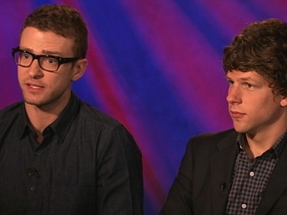VIDEO: Justin Timberlake and Jesse Eisenberg explain their part in David Finchers film