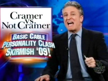 VIDEO: Jon Stewart makes fun of Jim Cramer on The Daily Show.