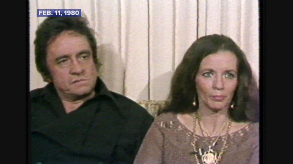 Feb 11 1980 Johnny Cash June Carter Discuss Their Career Relationship Video Abc News