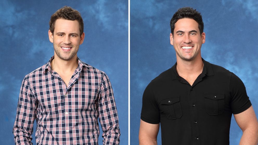  Nick Viall and Josh Murray were the final two bachelors competing for Andi Dorfman's hand on ABC's "The Bachelorette."
