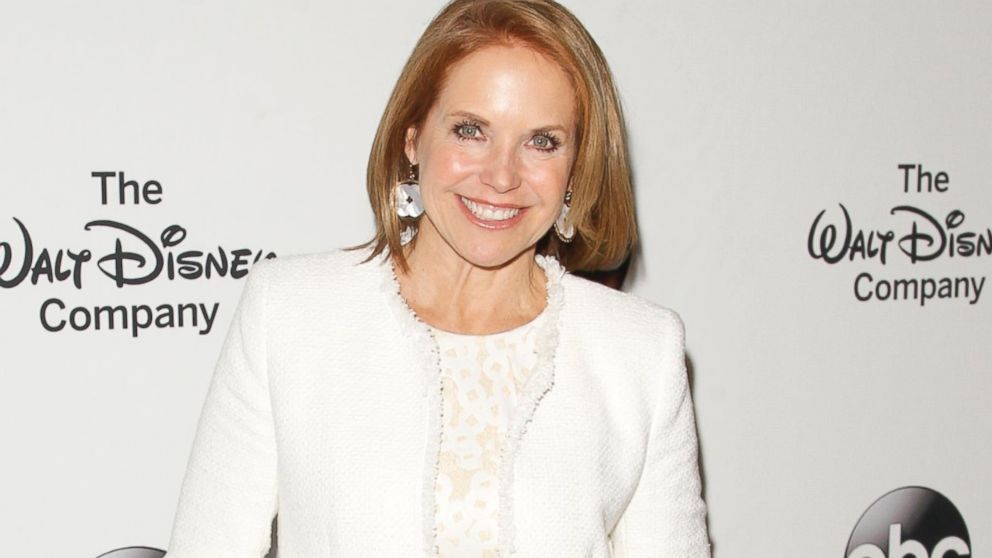 Katie Couric arrives at the Barbara Walters Celebration honoring the broadcasting legend as she says goodbye to daily television, May 14, 2014, at the Four Seasons in New York.