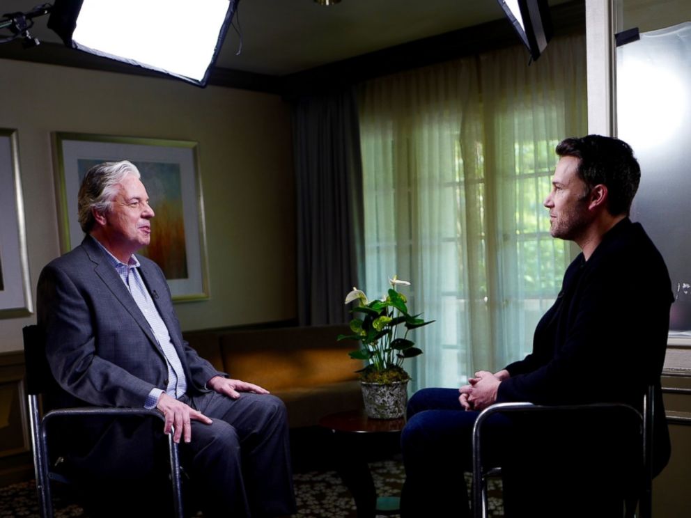 ABCs Chris Connelly interviews Ben Affleck, who plays Batman in the upcoming movie, Batman v Superman: Dawn of Justice.