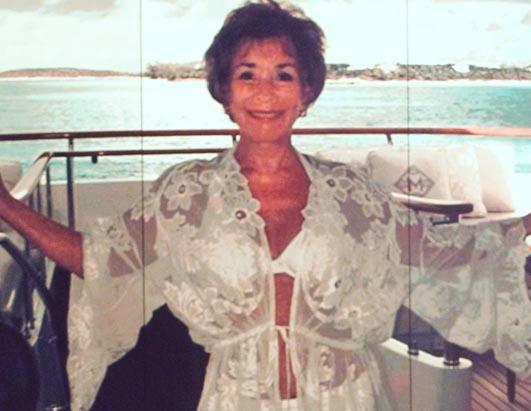 Judge Judy's Beach Body Picture  Celebrities on vacation 