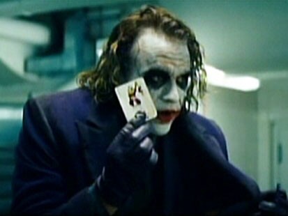 heath ledger as the joker