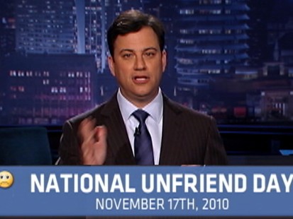 Video: Kimmels National Unfriend Day.