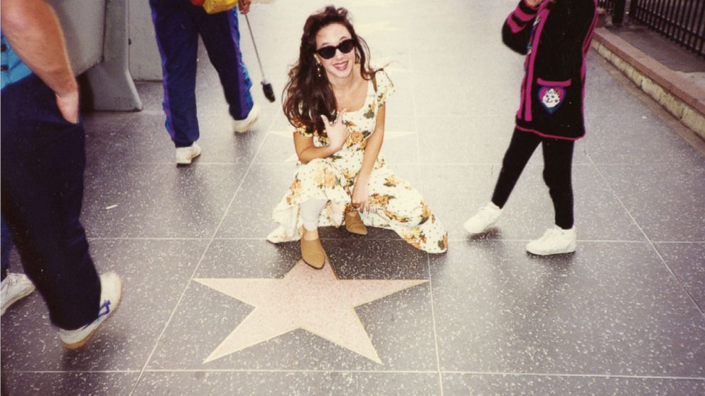 Leah Remini is seen here on the Hollywood Walk of Fame in this undated family photo.