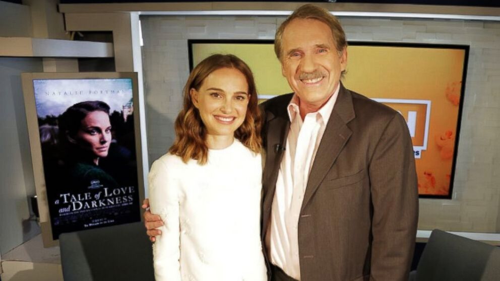 PHOTO: Natalie Portman and Peter Travers at the ABC Headquarters in New York, August 18,2016.