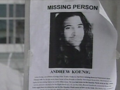 Andrew Koenigs Body is Found