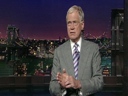Palin Letterman feud heats up.
