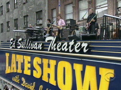 VIDEO: Paul McCartney performs at the Ed Sullivan Theater.