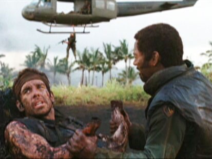 Picture of Ben Stiller and Robert Downey Jr. in "Tropic Thunder."