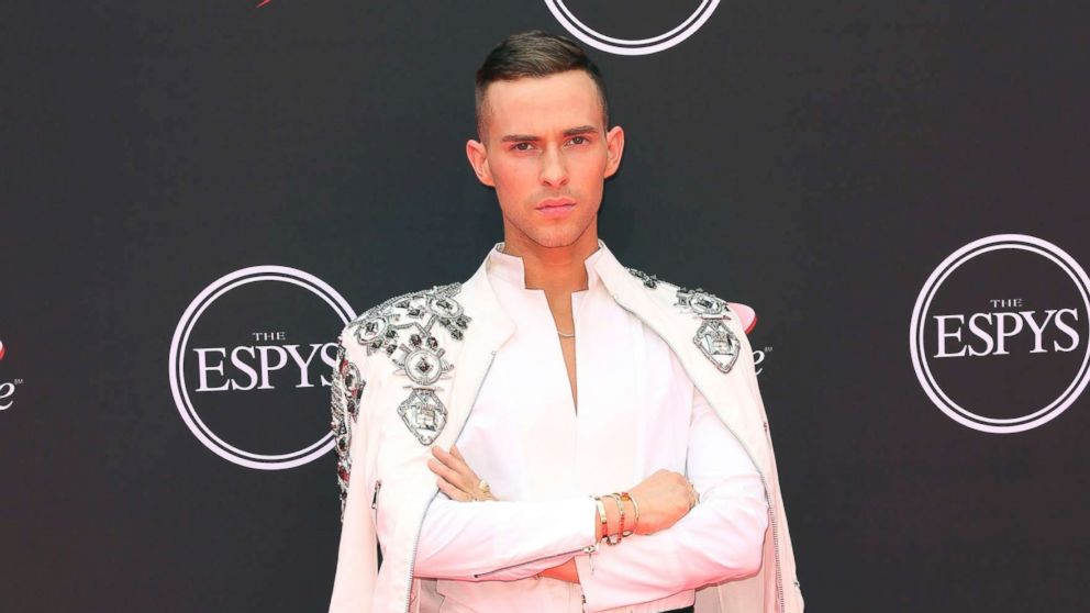 PHOTO: Adam Rippon arrives at the ESPY Awards at Microsoft Theater, July 18, 2018, in Los Angeles.