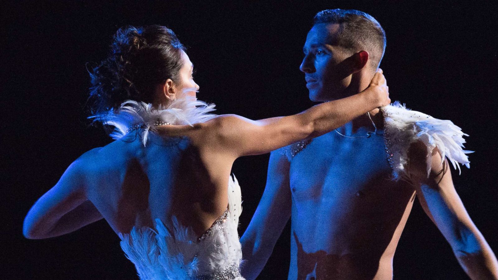 PHOTO: Adam Rippon and Jenna Johnson compete on "Dancing With The Stars: Athletes."