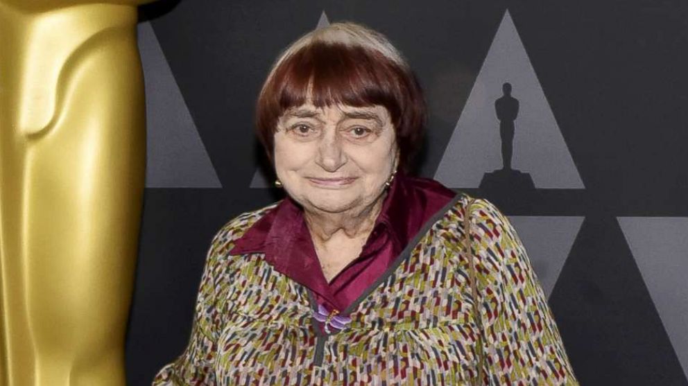 PHOTO: Agnes Varda attends the 90th annual Academy Awards celebrates documentaries at Samuel Goldwyn Theater, Feb. 28, 2018, in Beverly Hills, Calif.