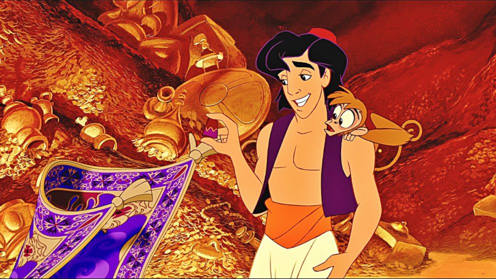 PHOTO: Aladdin and Abu, his pet monkey, appears in Disney's 1992 animated movie Aladdin. 