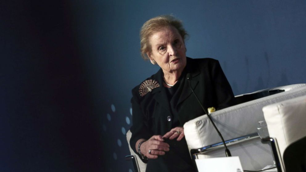 PHOTO: Madeleine Albright, former Secretary of State, speaks during an Atlantic Council event in Buenos Aires, Argentina, Dec. 7, 2017.  