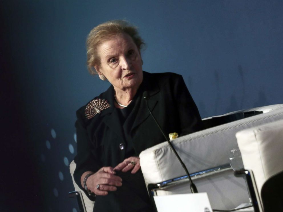 PHOTO: Madeleine Albright, former Secretary of State, speaks during an Atlantic Council event in Buenos Aires, Argentina, Dec. 7, 2017.