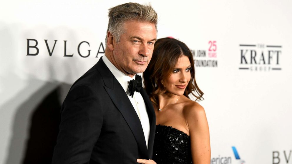 Alec Baldwin and Hilaria Baldwin attend the Elton John AIDS Foundation's Annual Fall Gala with Cocktails By Clase Azul Tequila at Cathedral of St. John the Divine, Nov. 7, 2017, in New York City.
