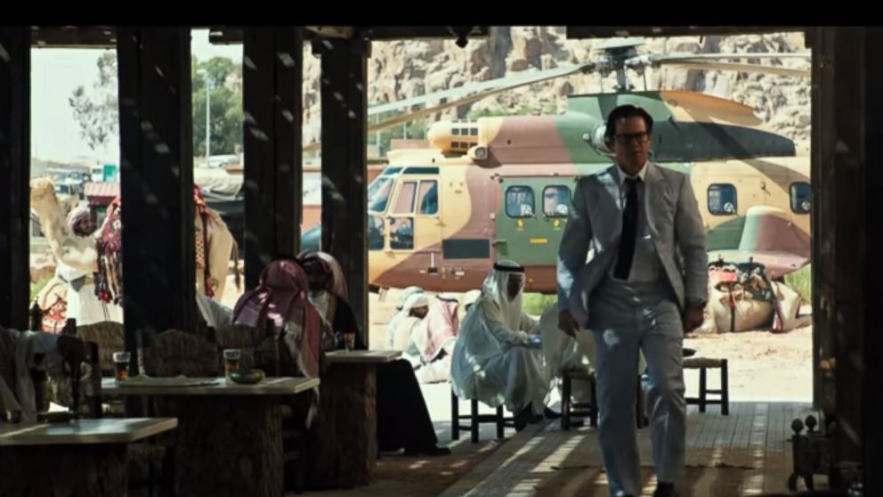 A scene from the official trailer "All the Money in the World."