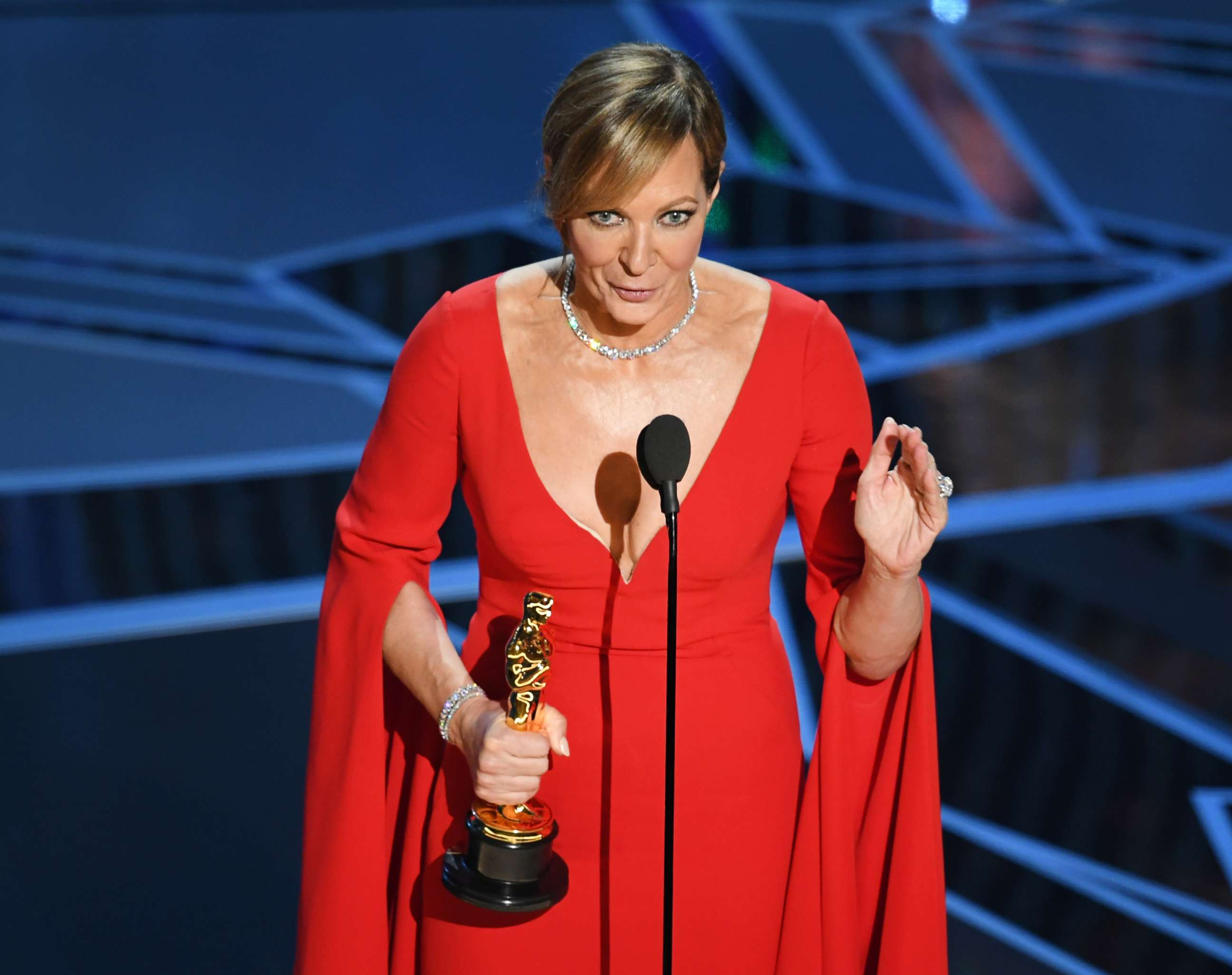 PHOTO: Allison Janney accepts Best Supporting Actress for 'I, Tonya' onstage during the 90th Annual Academy Awards at the Dolby Theatre at Hollywood & Highland Center on March 4, 2018 in Hollywood, California.