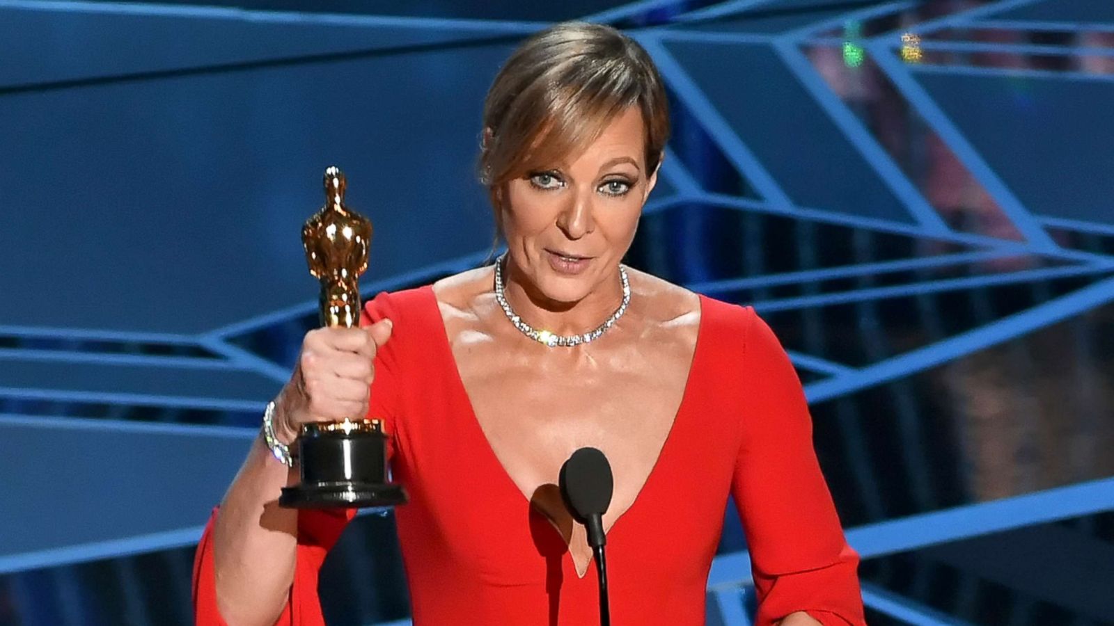 PHOTO: Actor Allison Janney accepts Best Supporting Actress for 'I, Tonya' onstage during the 90th Annual Academy Awards at the Dolby Theatre at Hollywood & Highland Center on March 4, 2018 in Hollywood, California.