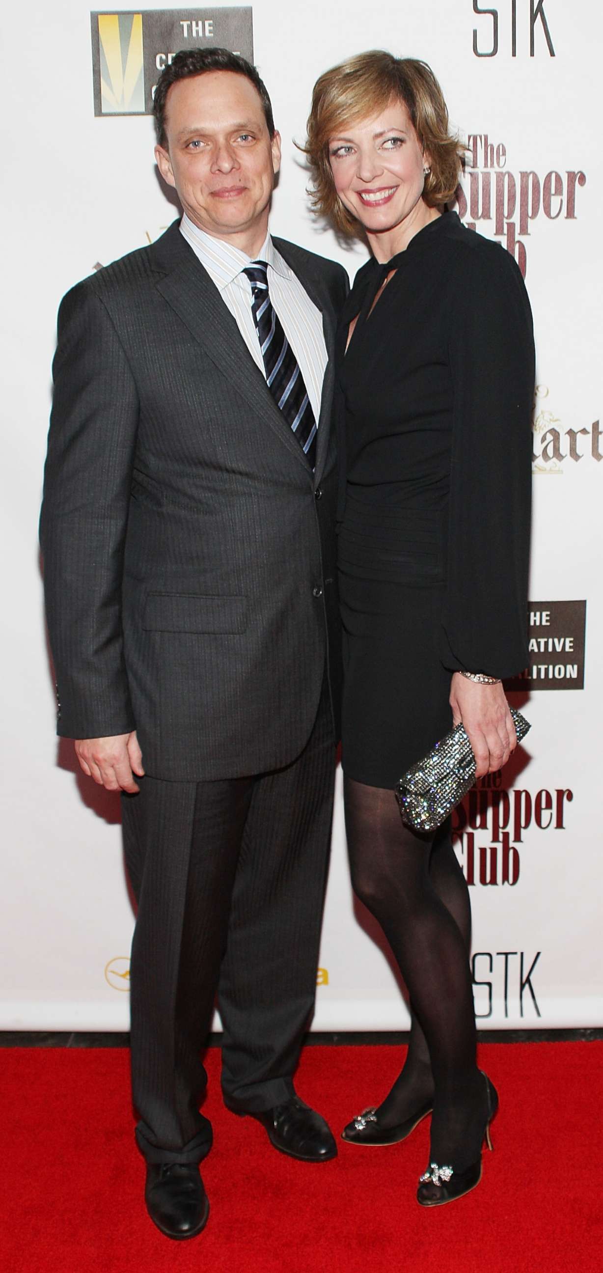 PHOTO: Allison Janney and her brother Hal attend the Fox Searchlight Pictures' Oscar & Independent Spirit Award Party, Feb. 22, 2008, in Los Angeles, California. 