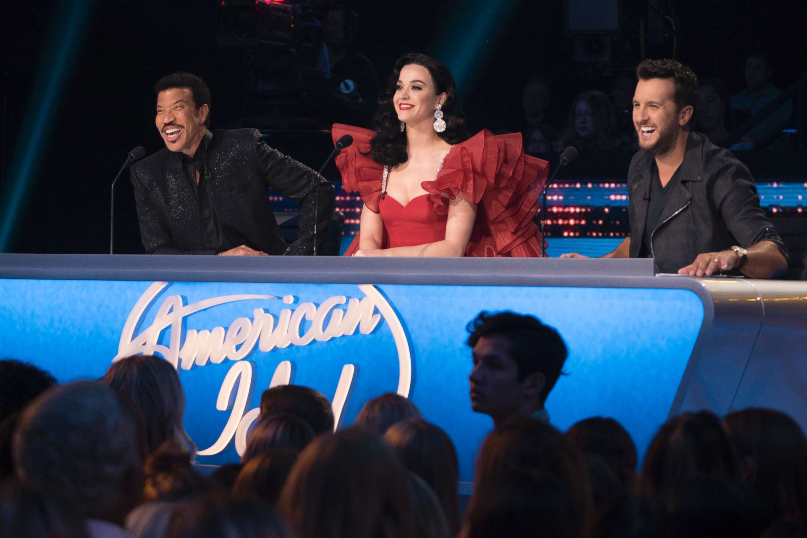 PHOTO: Judges Lionel Richie, Katy Perry and Lyke Bryan appear on ABC's "American Idol," May 6, 2018.