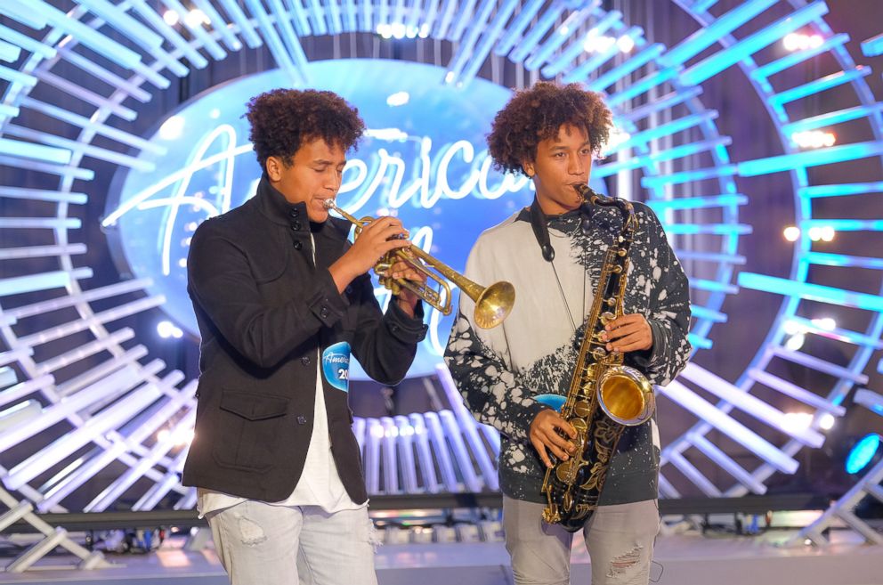 PHOTO: Milo Sposato and Julian Sposato on "American Idol" epsisode, March 18, 2018.