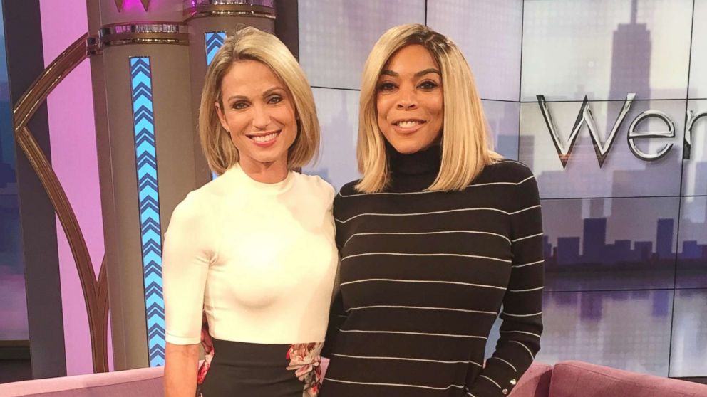 PHOTO: ABC News' Amy Robach interviewed television host Wendy Williams after Williams fainted live on air while broadcasting her show on Oct. 31, 2017. 