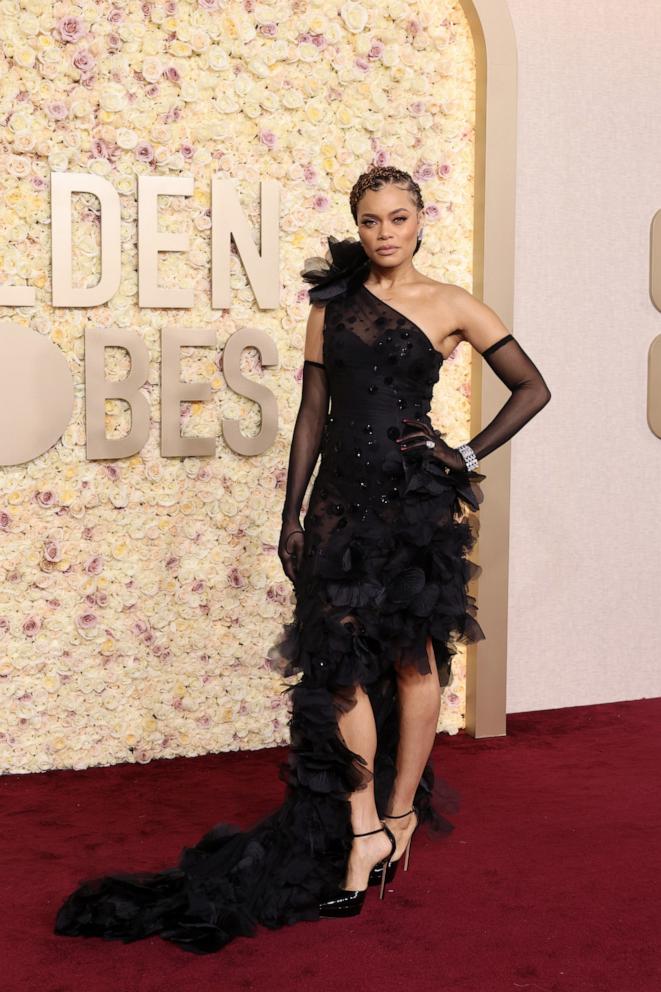 PHOTO: Andra Day attends the 81st Annual Golden Globe Awards at The Beverly Hilton on Jan. 7, 2024 in Beverly Hills.